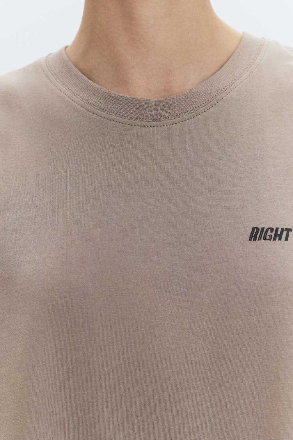 Топ-майка хлопковый с открытыми срезами - цвет бежевый - 6