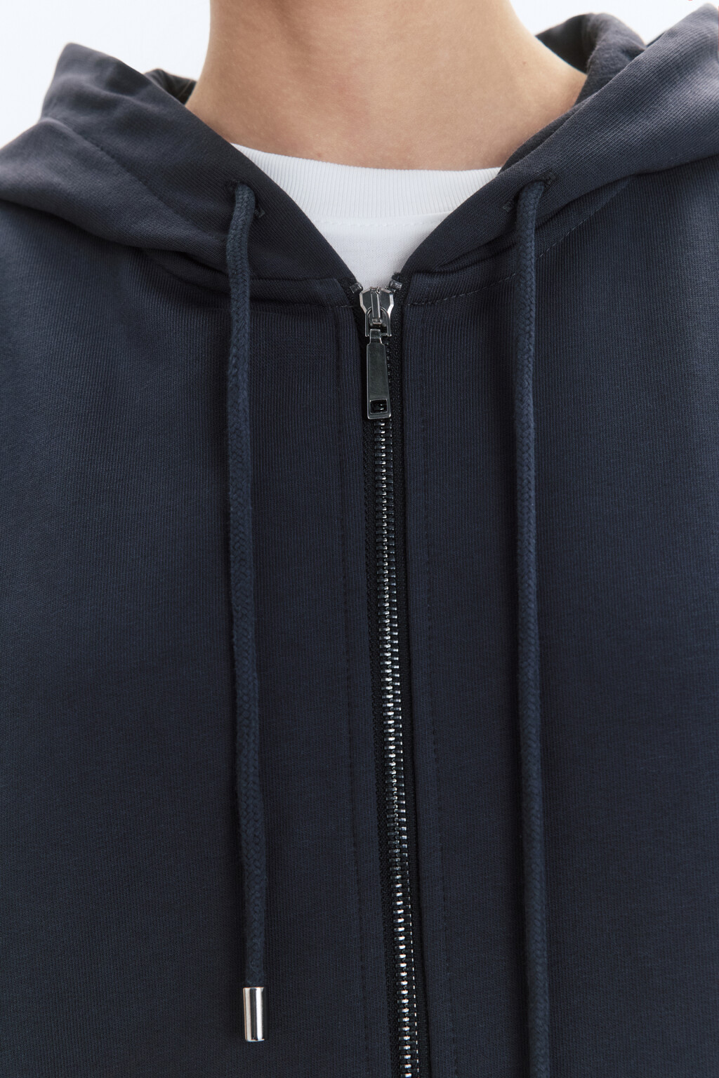 Худи-зипка унисекс с принтом и надписями - цвет серый - 9