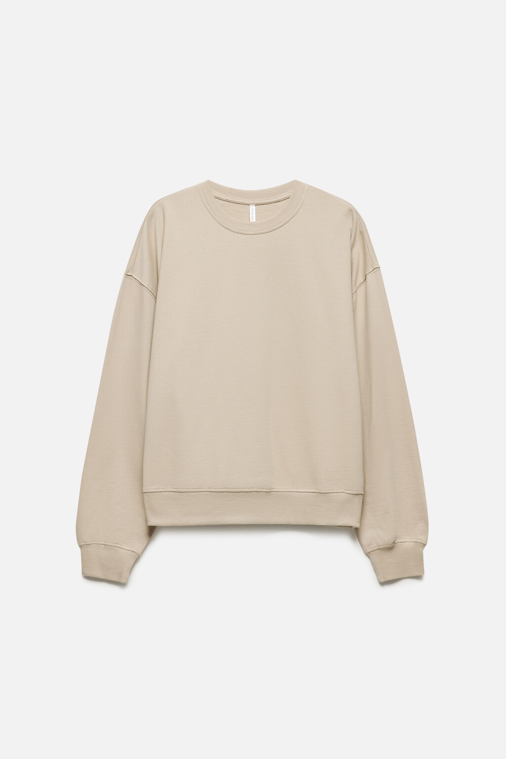 Свитшот базовый из хлопкового футера - цвет серый - 9