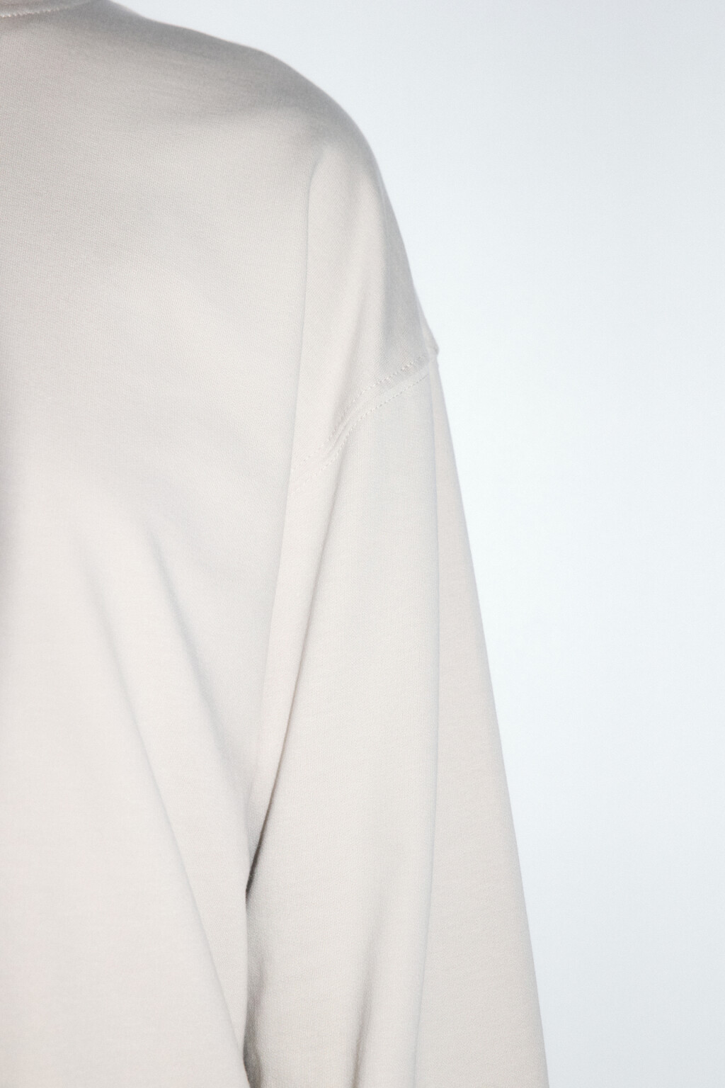 Свитшот базовый из хлопкового футера - цвет серый - 8