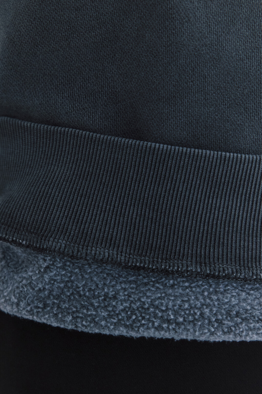 Свитшот half-zip с воротником-стойкой - цвет черный - 8