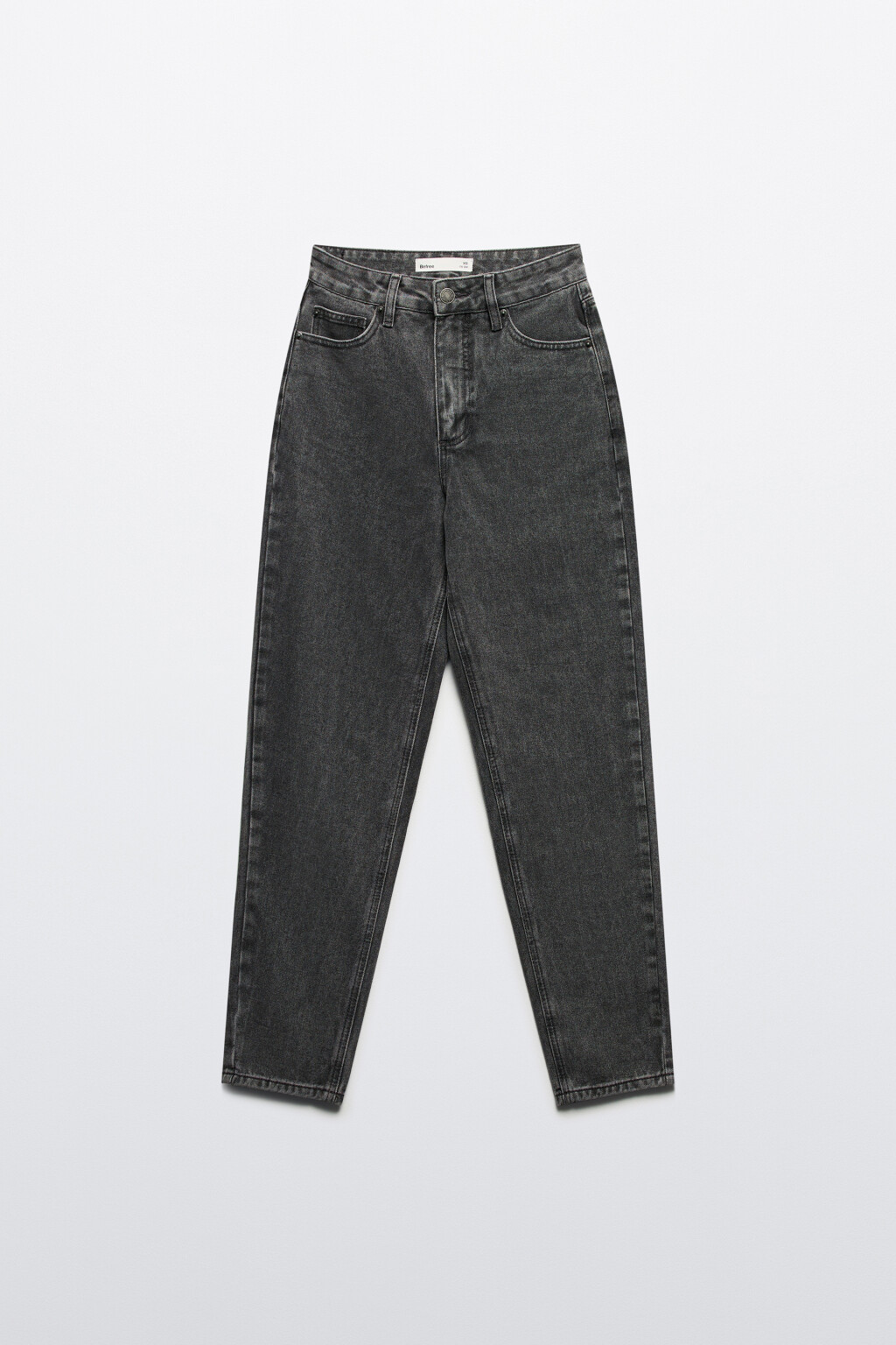 Джинсы mom fit с высокой посадкой - цвет серый - 8