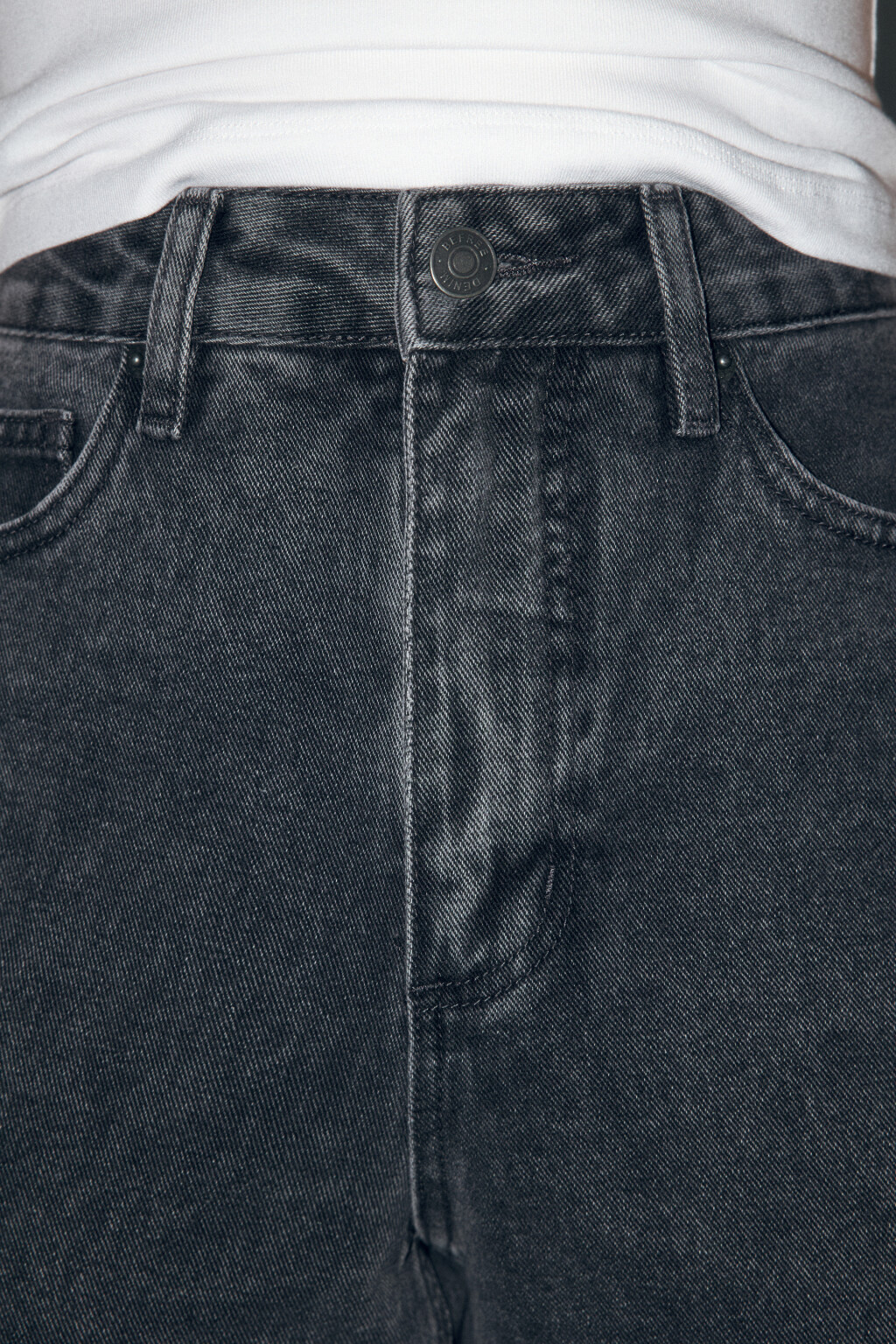 Джинсы mom fit с высокой посадкой - цвет серый - 6