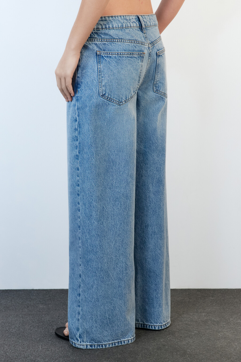 Джинсы baggy fit с низкой посадкой - цвет голубой - 5