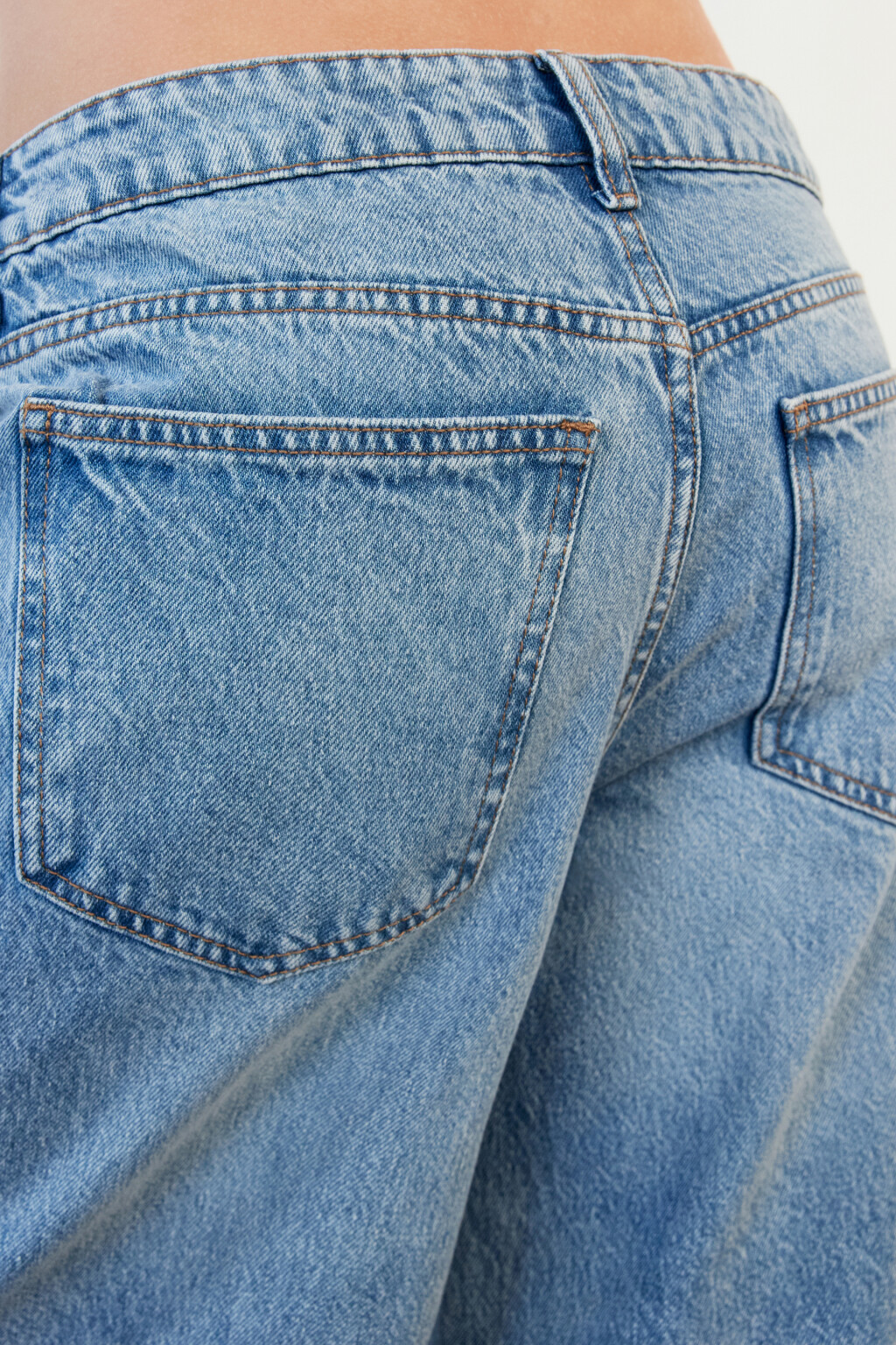 Джинсы baggy fit с низкой посадкой - цвет голубой - 8