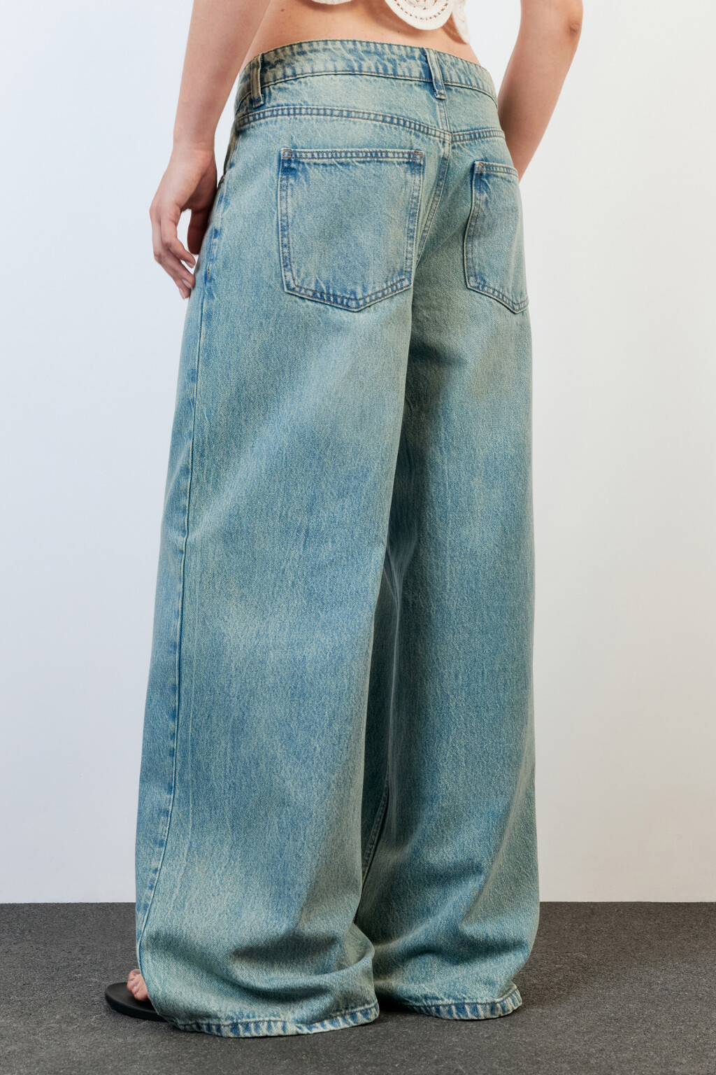 Джинсы baggy fit с низкой посадкой - цвет синий - 4
