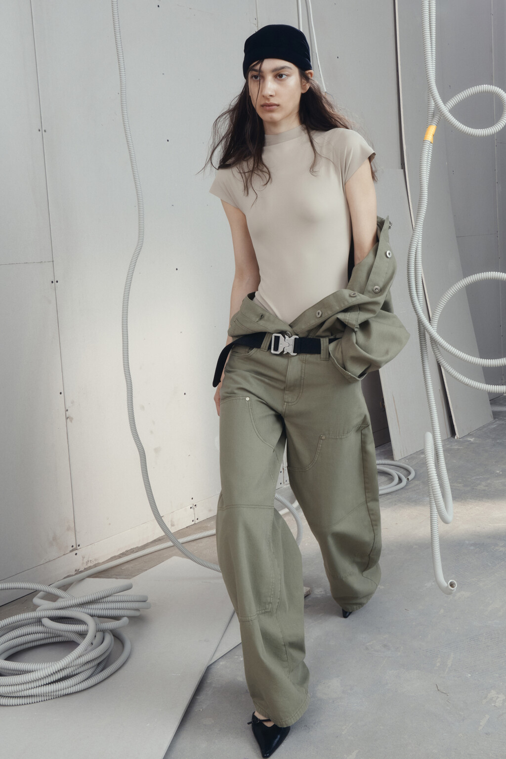 Джинсы barrel fit с низкой посадкой - цвет зеленый - 8