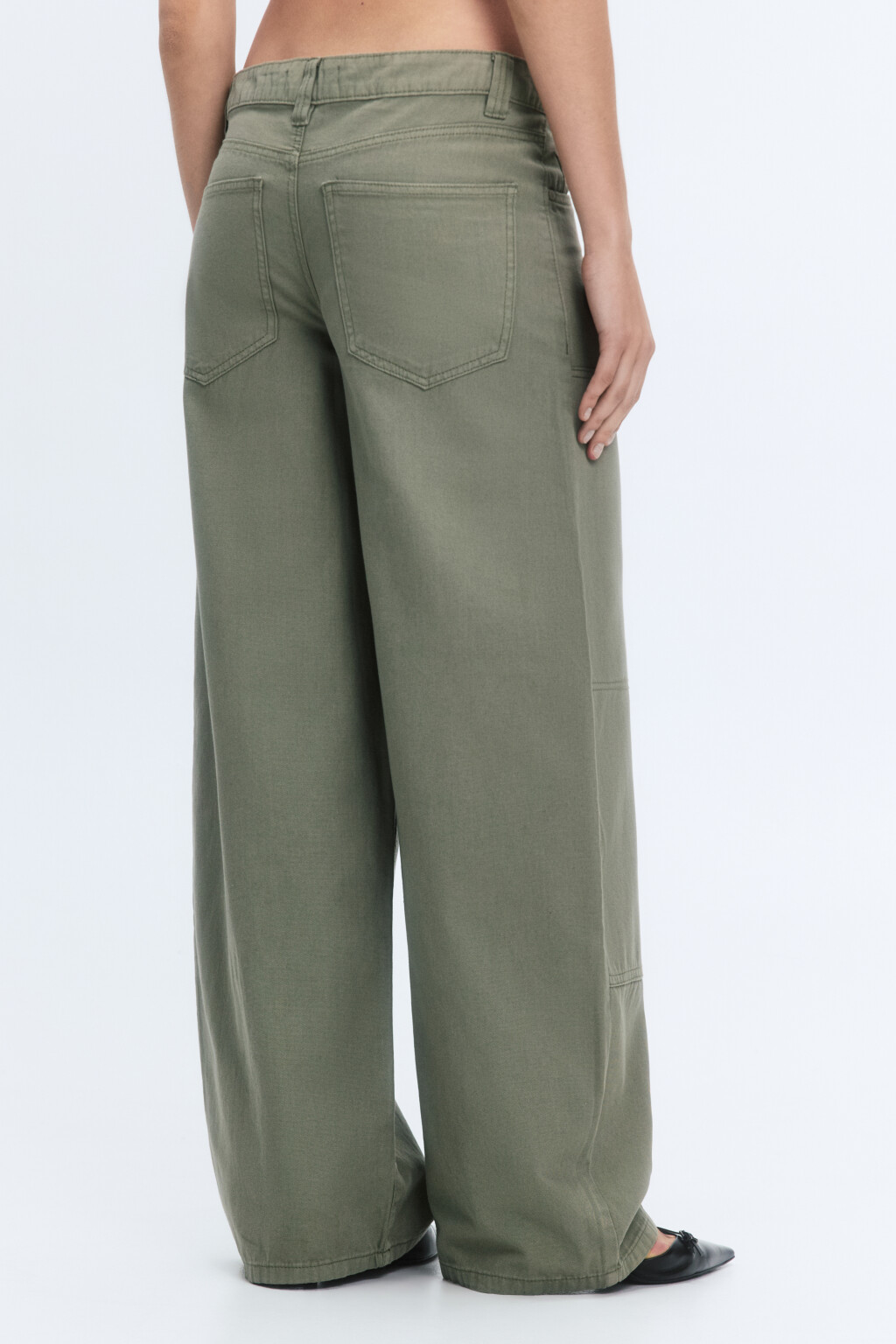 Джинсы barrel fit с низкой посадкой - цвет зеленый - 4