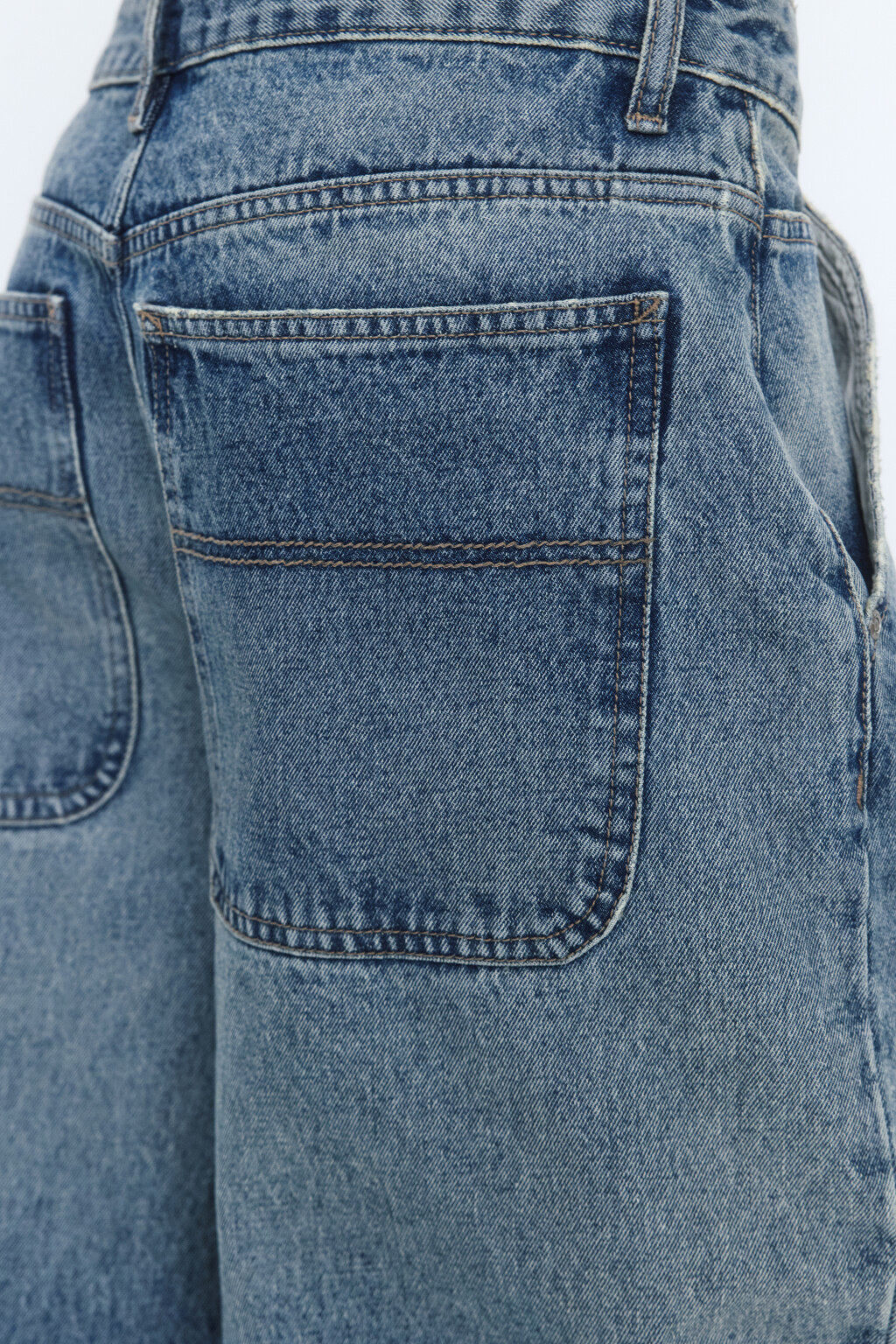 Джинсы baggy fit со средней посадкой - цвет синий - 6