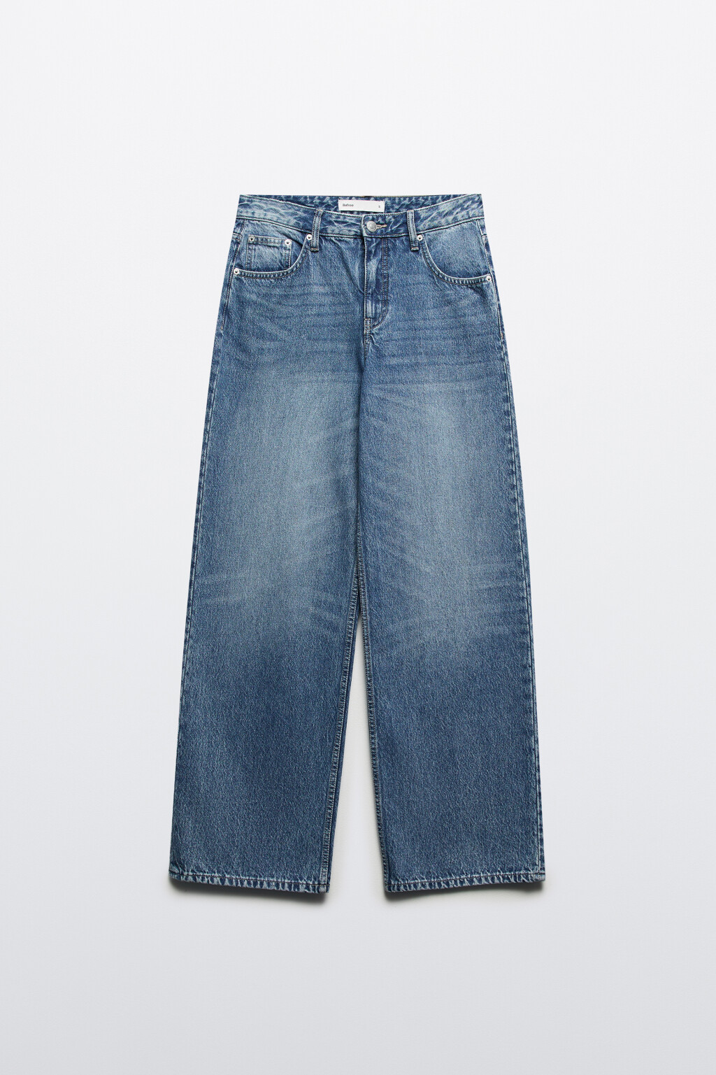 Джинсы прямые со средней посадкой - цвет голубой - 8