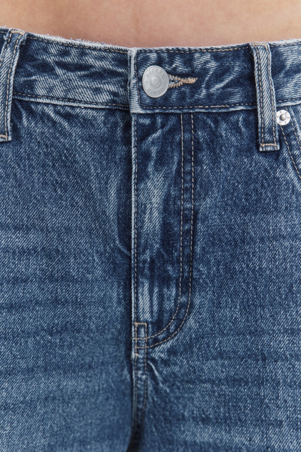 Джинсы прямые со средней посадкой - цвет голубой - 6