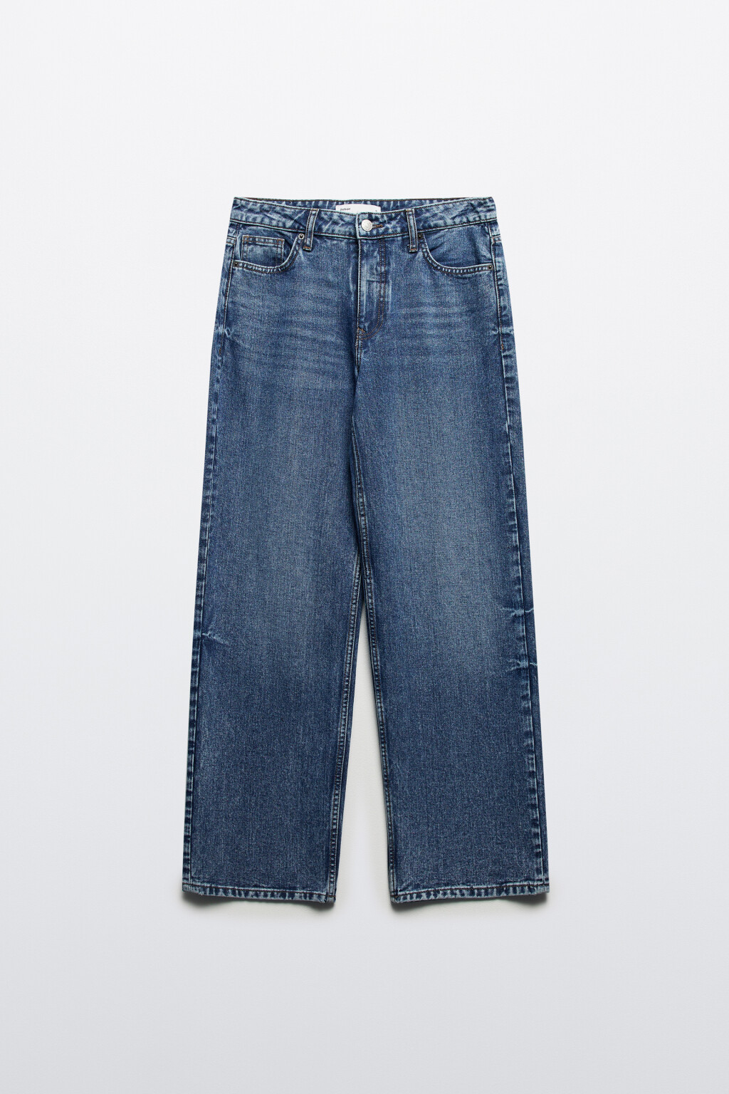 Джинсы прямые со средней посадкой - цвет голубой - 9