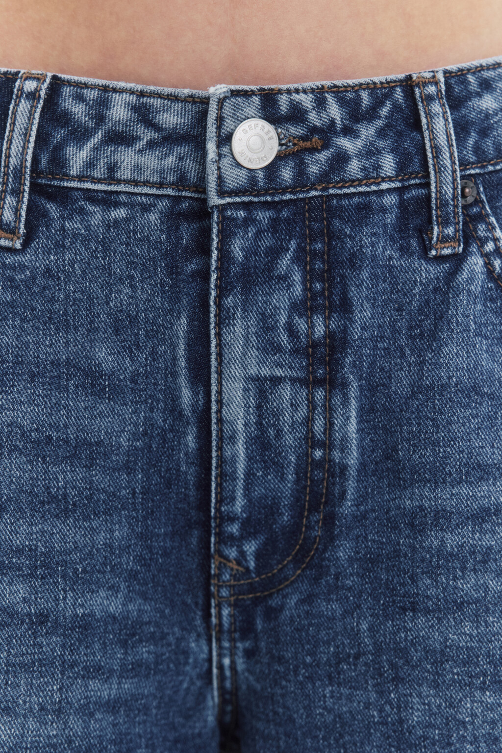 Джинсы прямые со средней посадкой - цвет голубой - 7