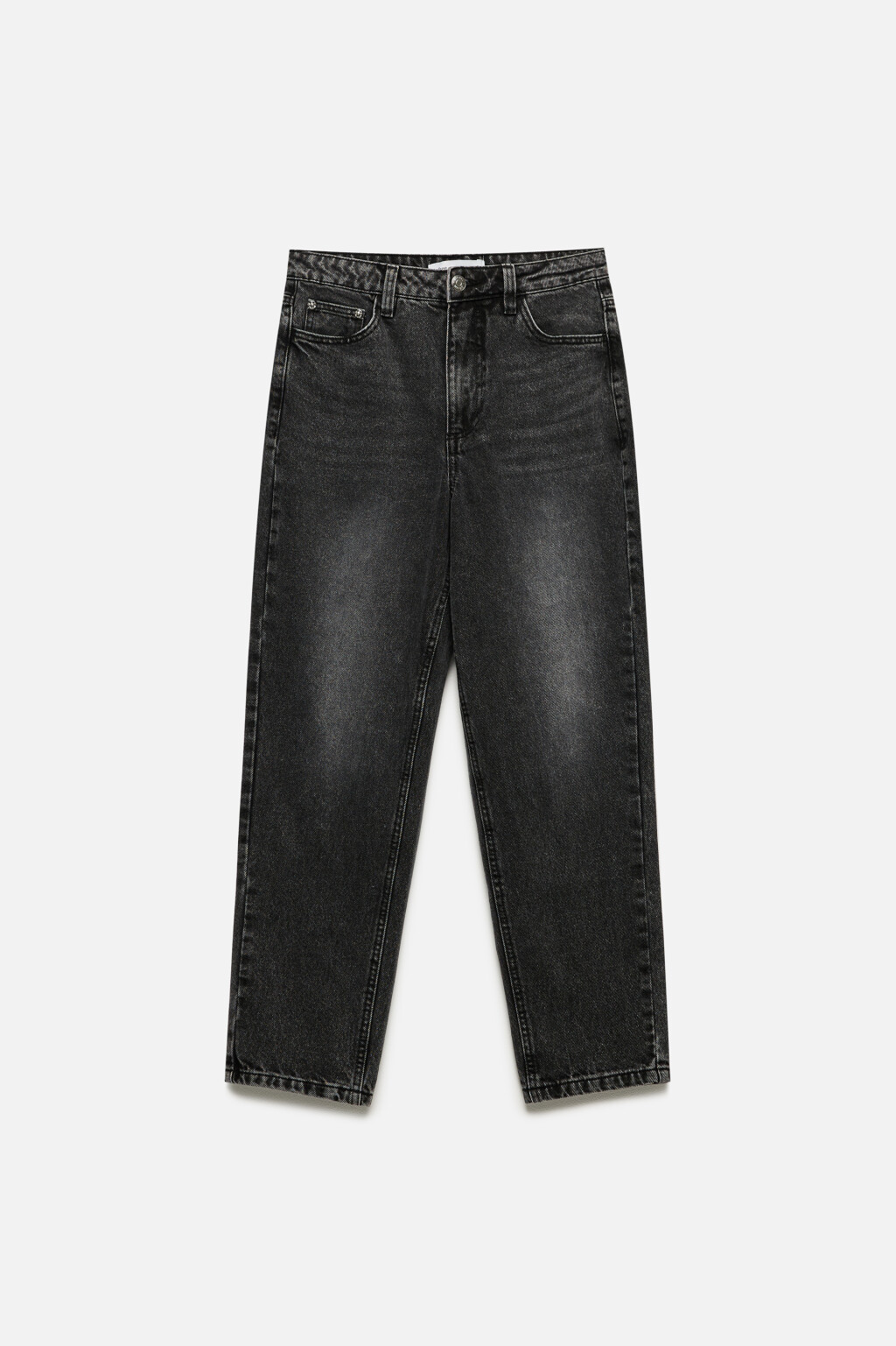 Джинсы mom fit с высокой посадкой - цвет серый - 8