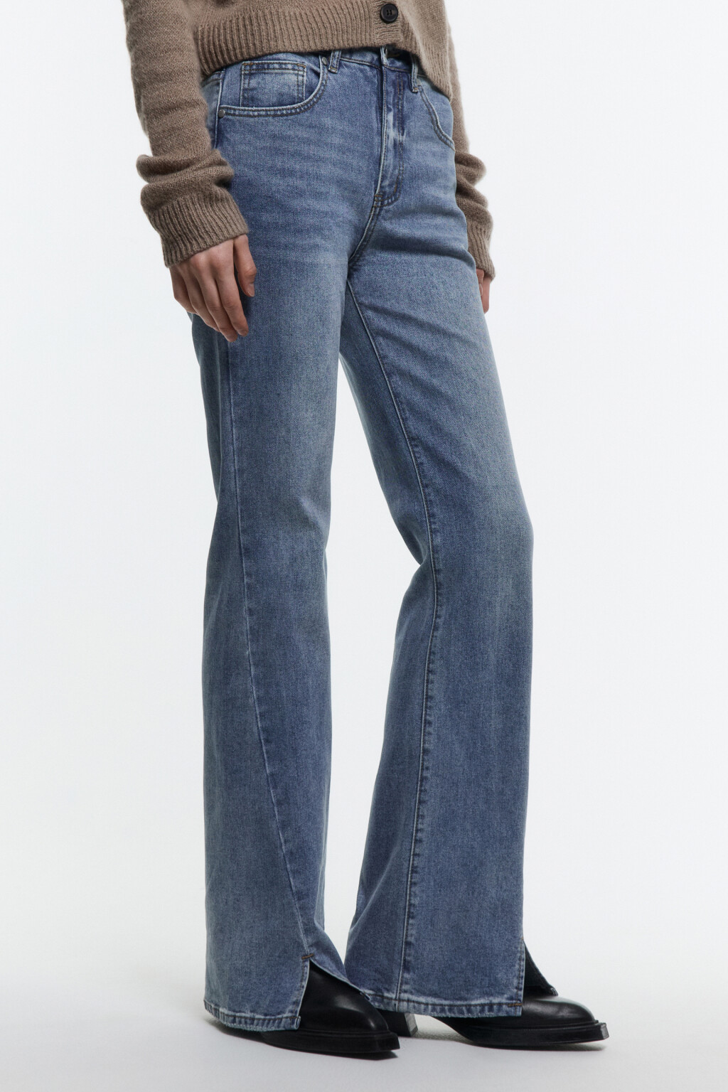 Джинсы bootcut со средней посадкой - цвет голубой - 2