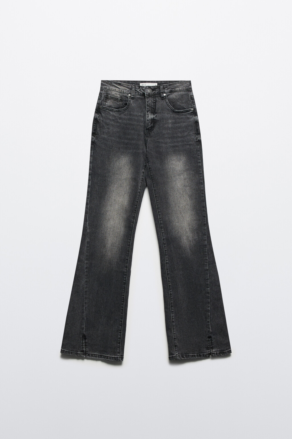Джинсы клеш со средней посадкой - цвет серый - 8