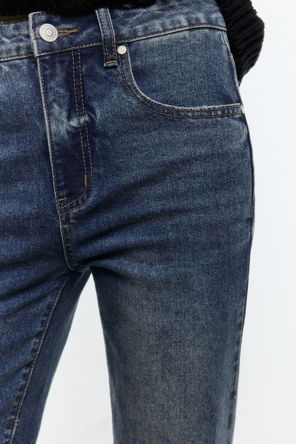 Джинсы bootcut со средней посадкой - цвет бордовый - 6