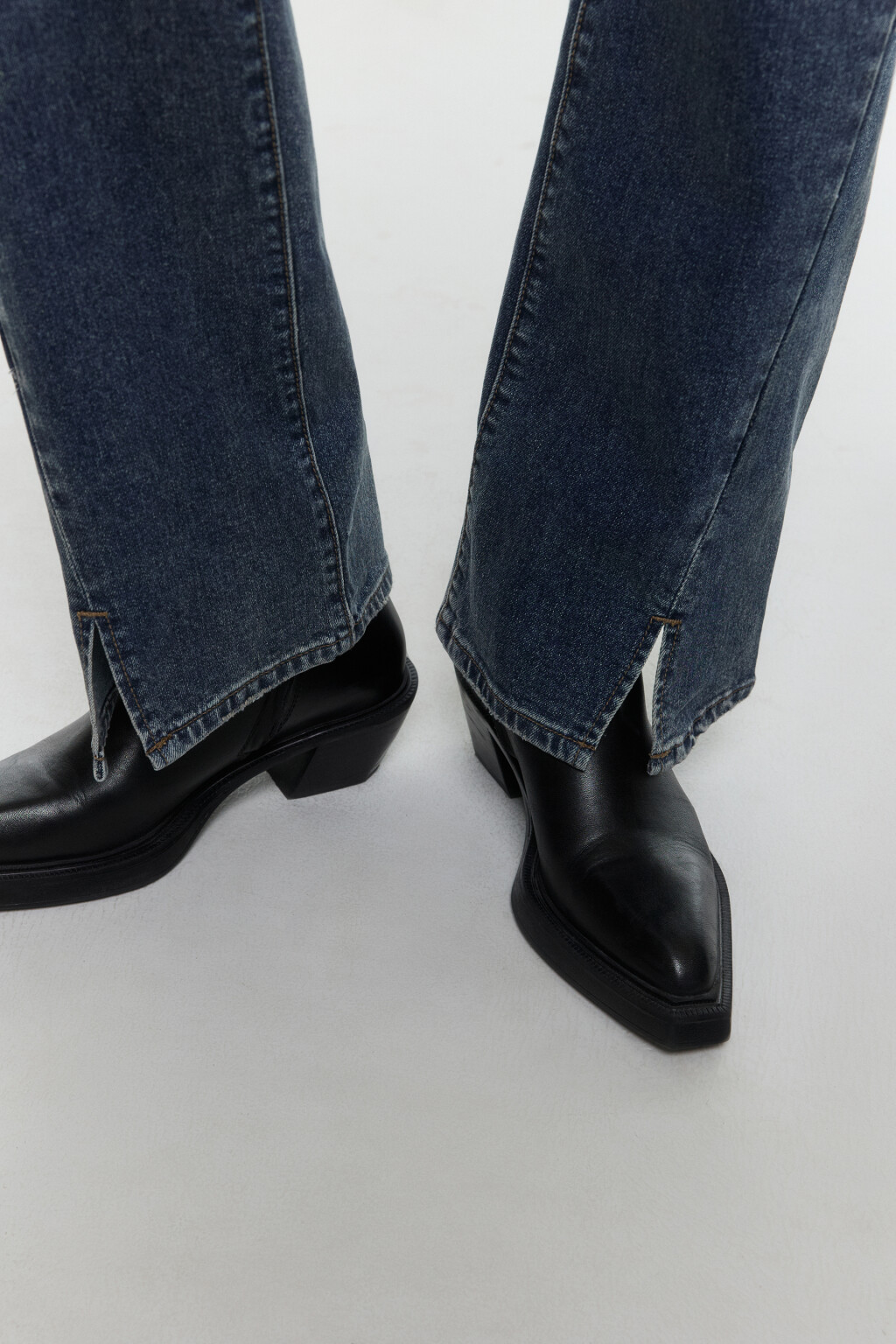 Джинсы bootcut со средней посадкой - цвет бордовый - 7