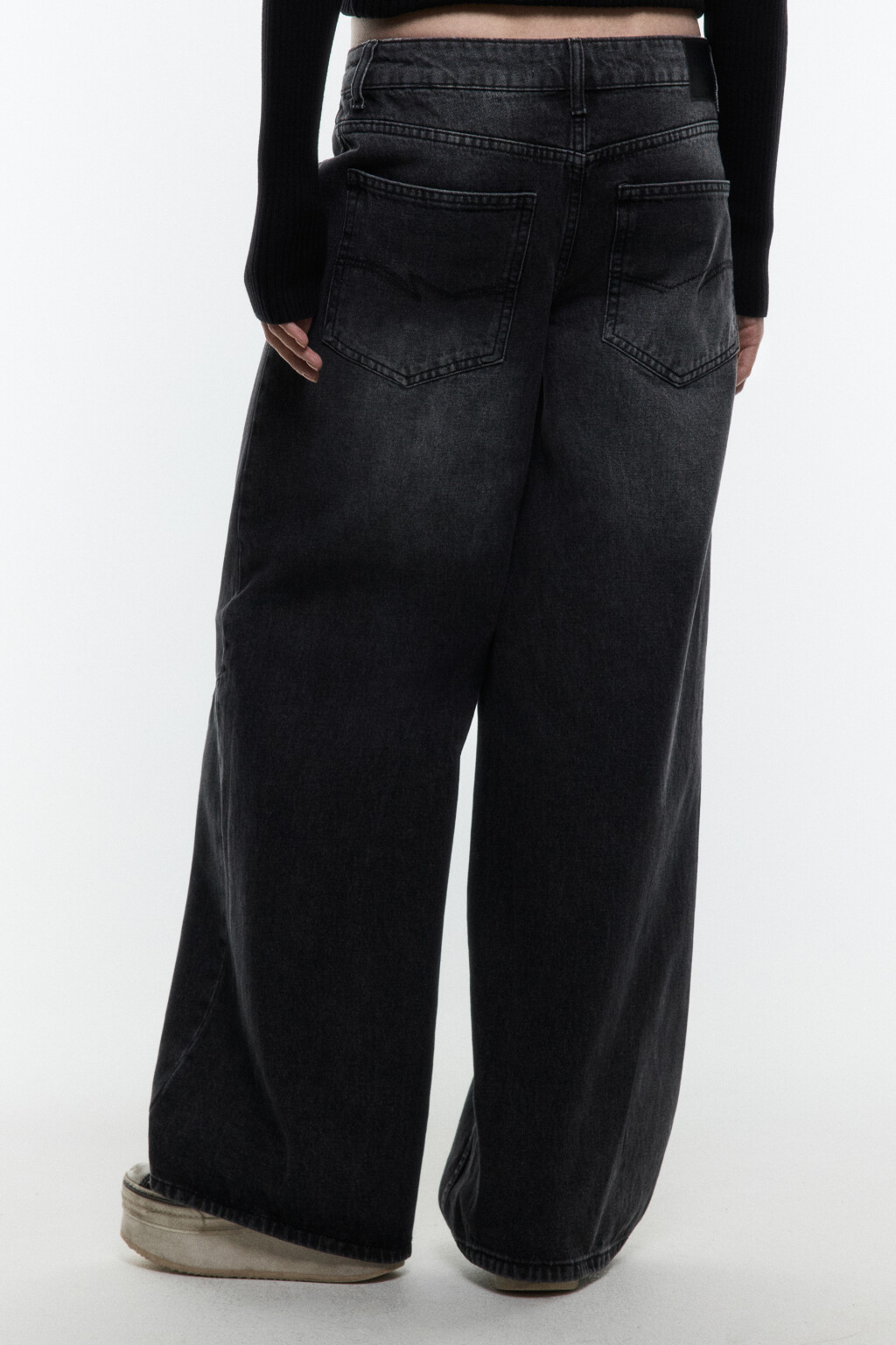 Джинсы baggy fit с низкой посадкой - цвет серый - 4