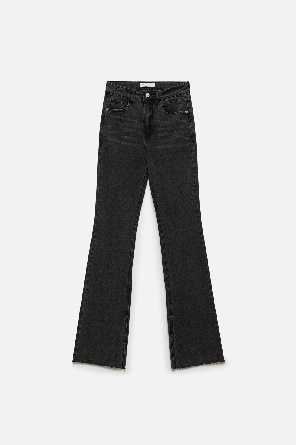 Джинсы клеш с высокой посадкой - цвет серый - 8