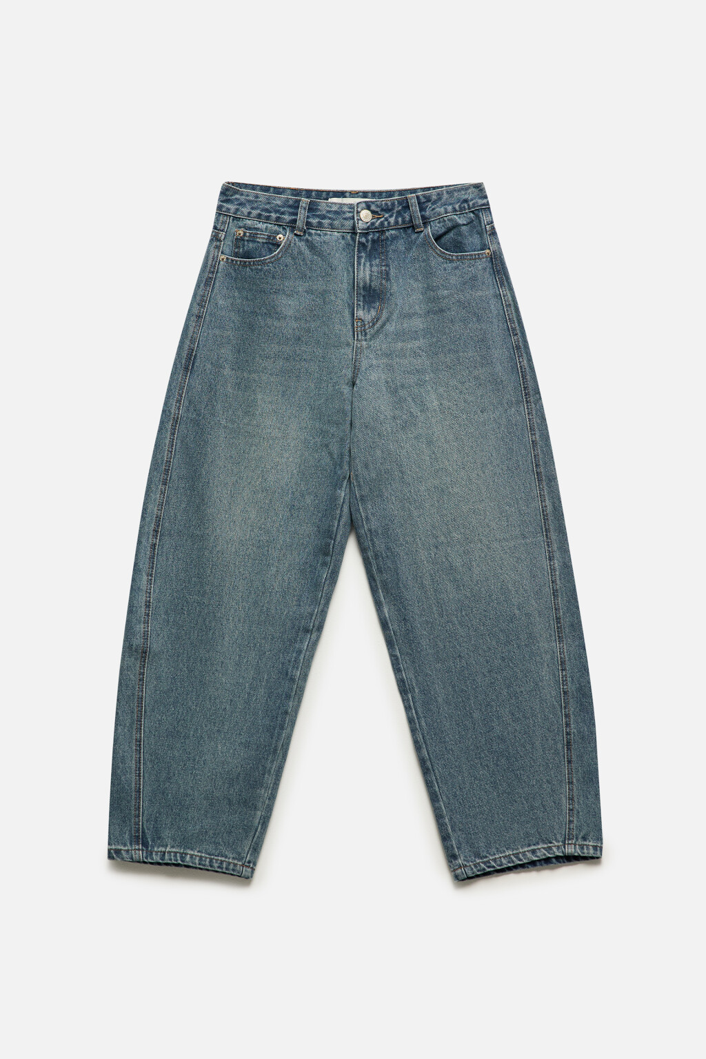 Джинсы barrel fit со средней посадкой - цвет синий - 8