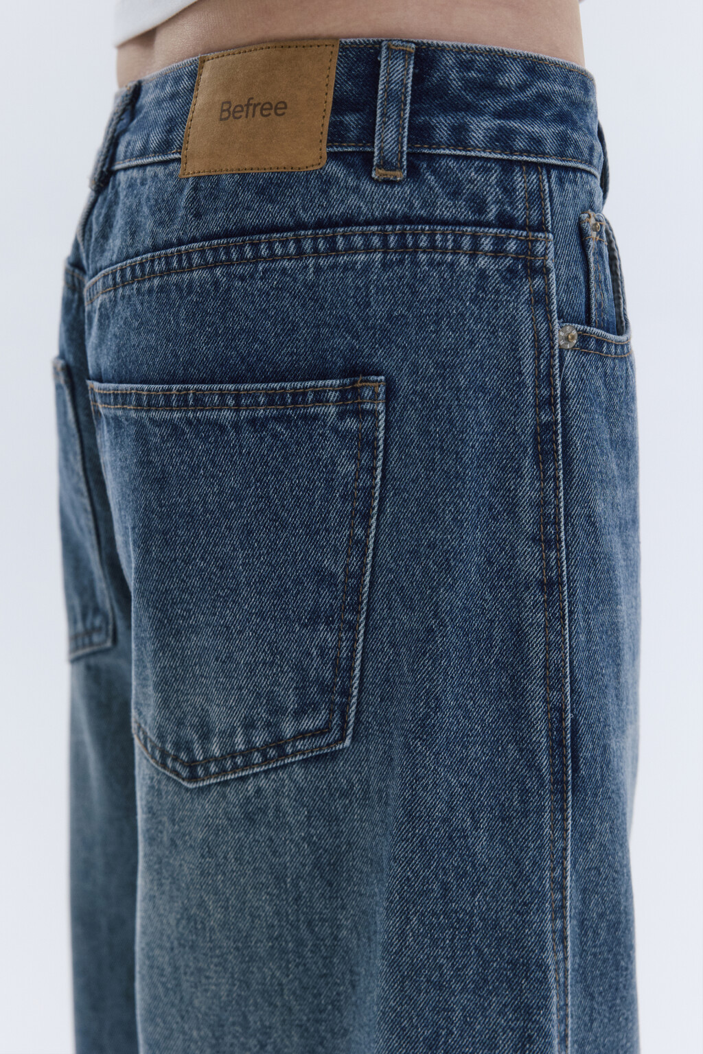 Джинсы barrel fit со средней посадкой - цвет синий - 7