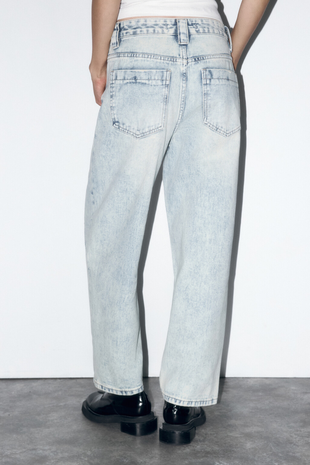 Джинсы barrel fit со средней посадкой - цвет синий - 4