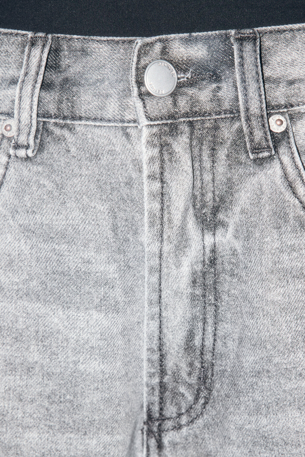 Джинсы прямые с высокой посадкой - цвет серый - 6