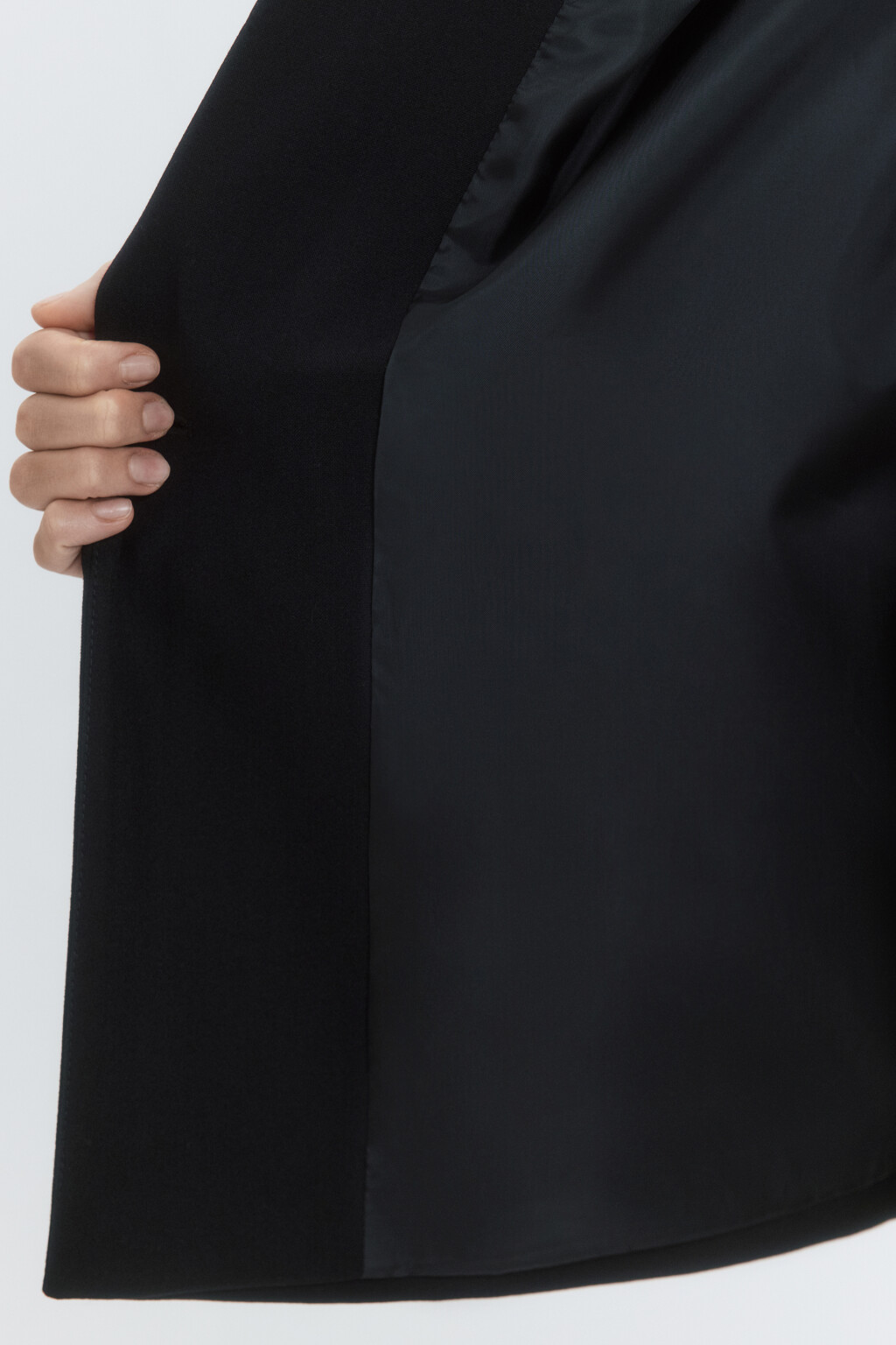 Пиджак однобортный с асимметричными карманами - цвет черный - 6