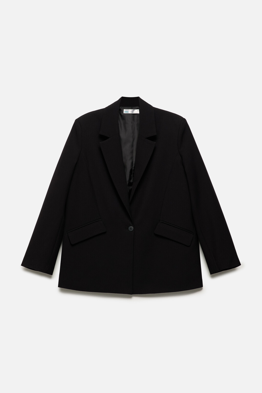 Пиджак однобортный с асимметричными карманами - цвет черный - 9