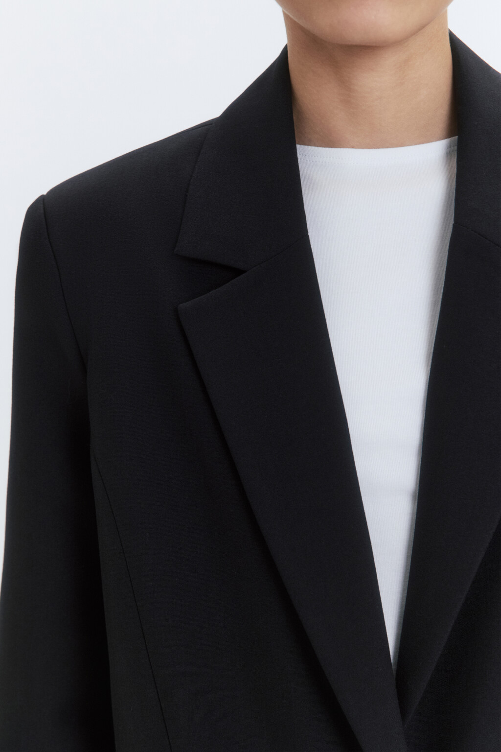 Пиджак однобортный с асимметричными карманами - цвет черный - 8
