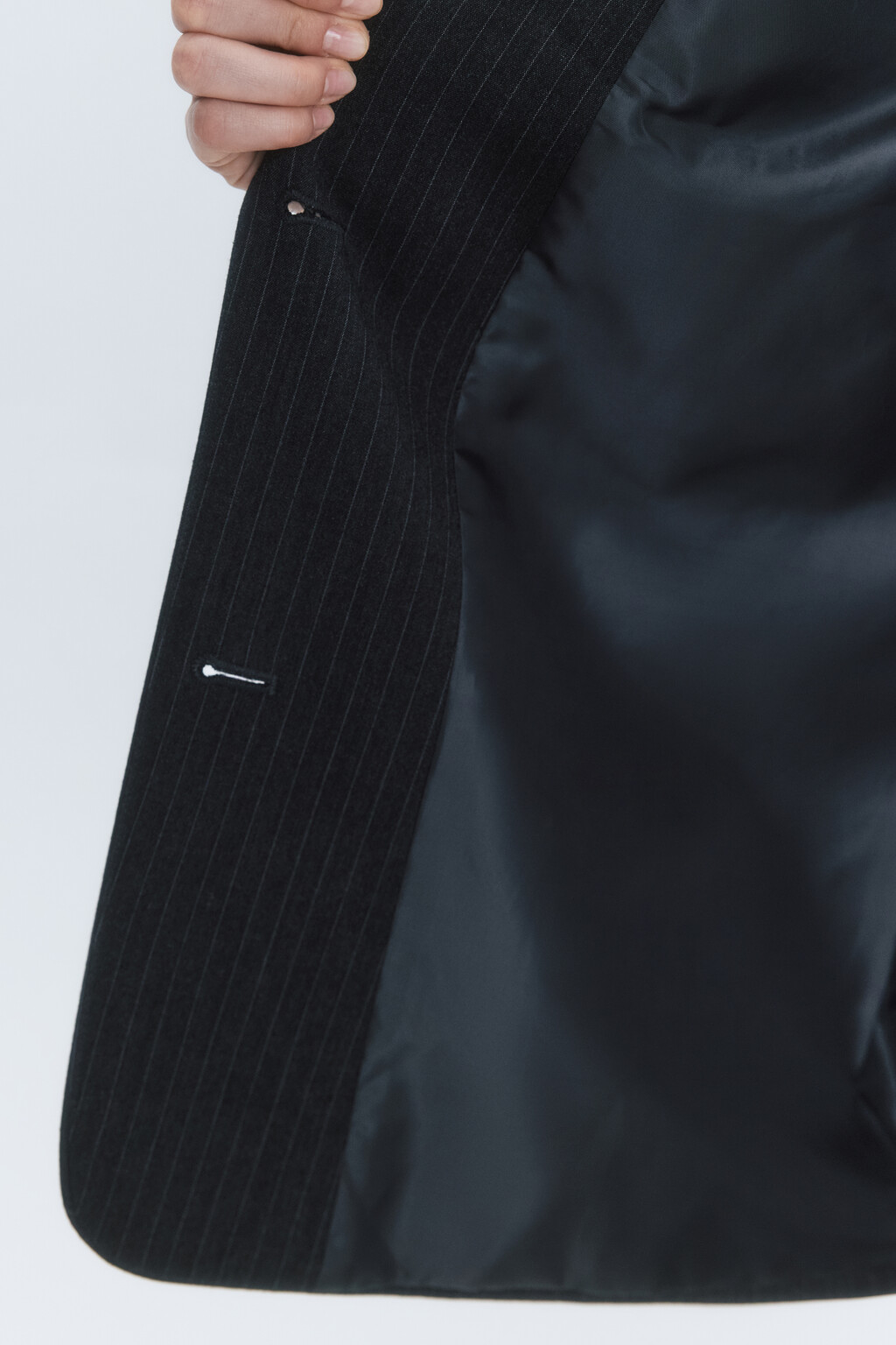 Пиджак однобортный в полоску - цвет серый - 9