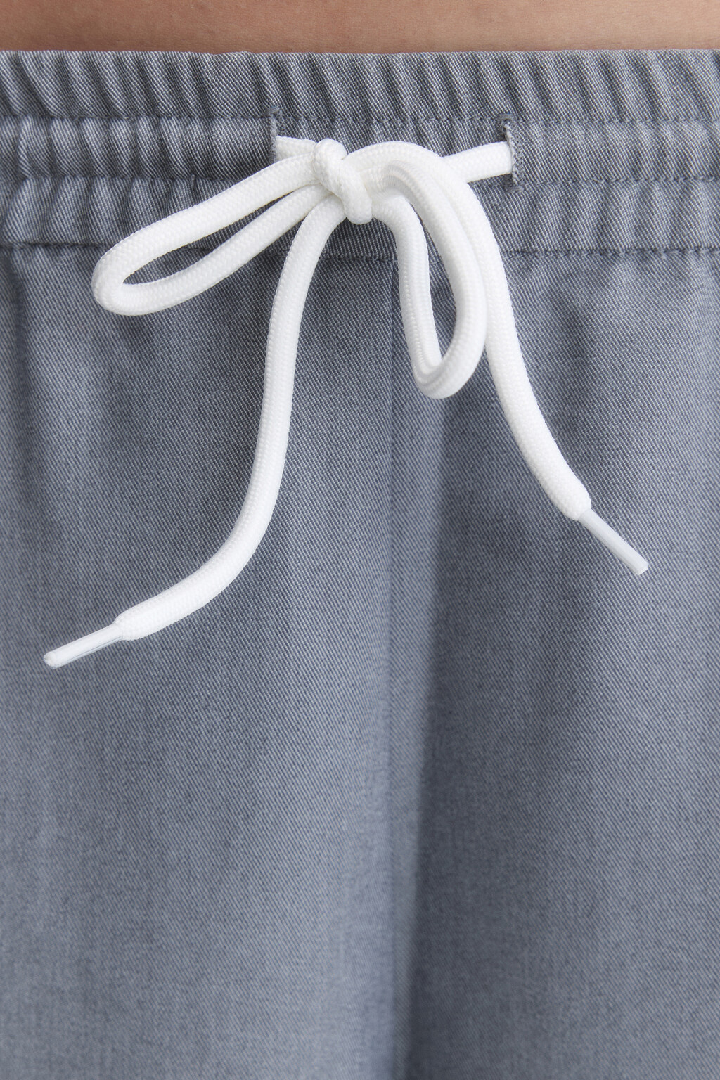 Брюки широкие с тонкими лампасами - цвет серый - 6