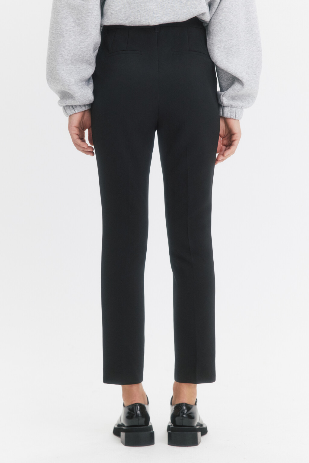 Брюки облегающие с высокой посадкой - цвет черный - 4