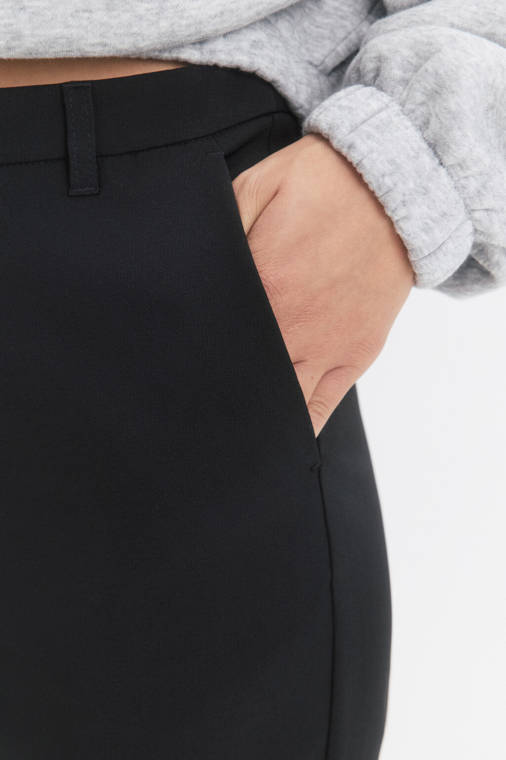 Брюки облегающие с высокой посадкой - цвет черный - 7