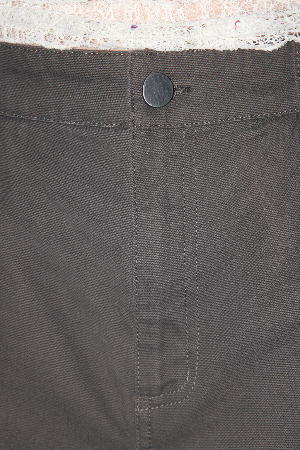 Брюки barrel fit из твиловой ткани - цвет зеленый - 6