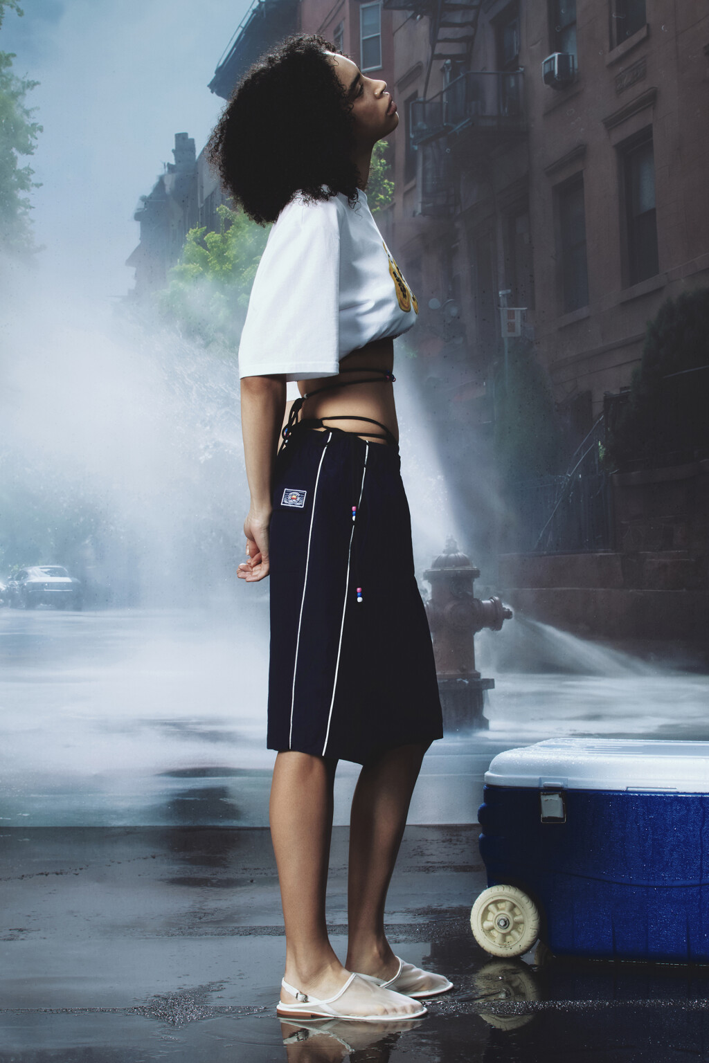 Шорты спортивные с лампасами - цвет синий - 10