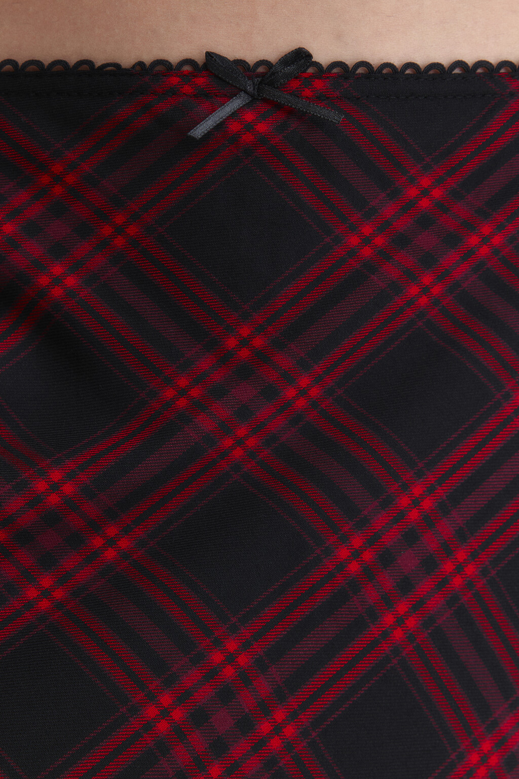 Юбка-годе макси вискозная в клетку - цвет красный - 6