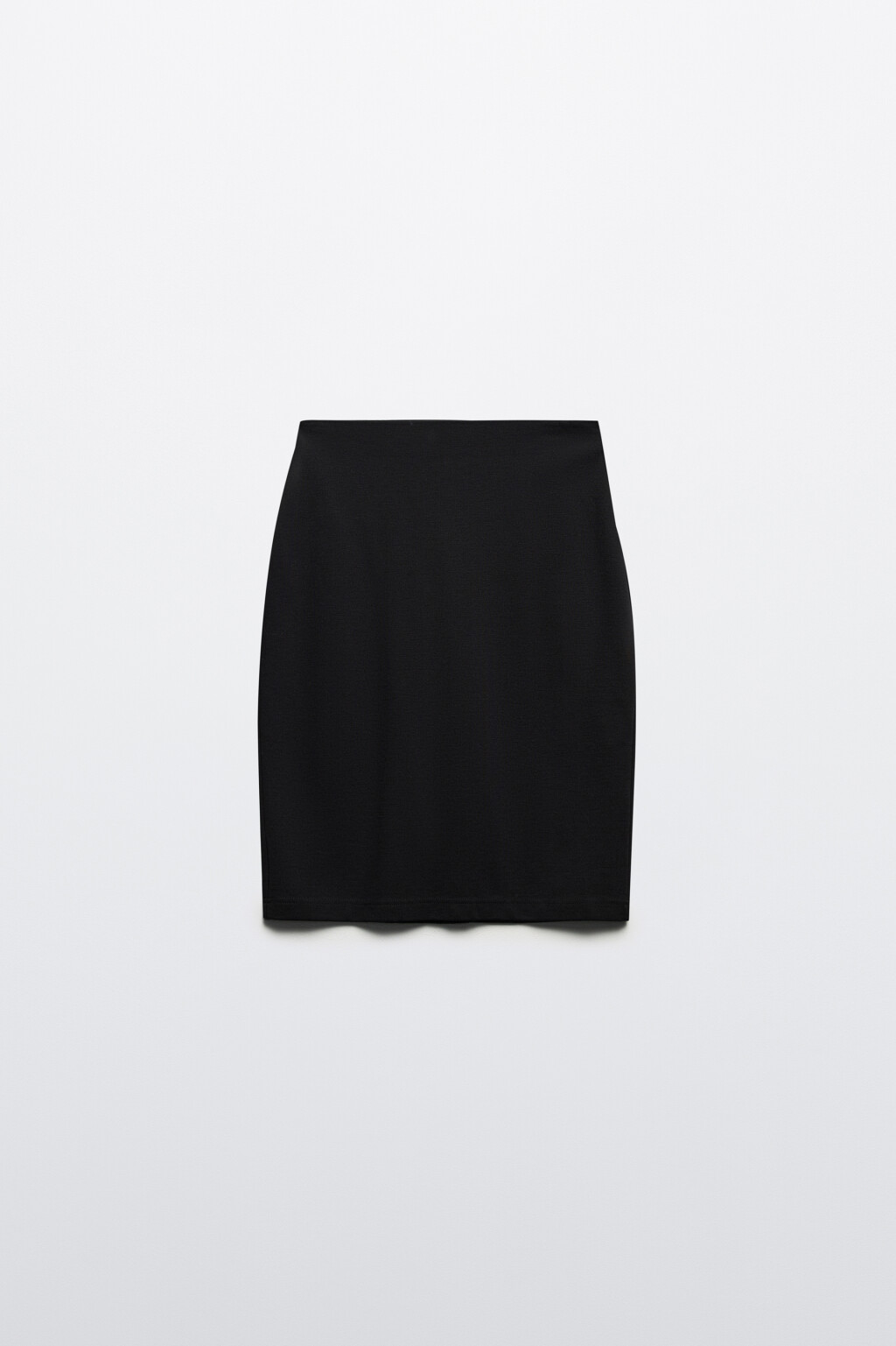 Юбка до колена облегающая с разрезом - цвет черный - 8