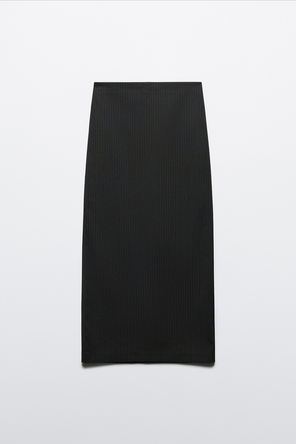 Юбка макси прямая костюмная в полоску - цвет серый - 9