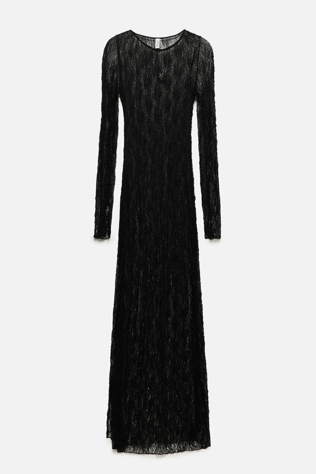 Платье макси облегающее из кружева - цвет черный - 9