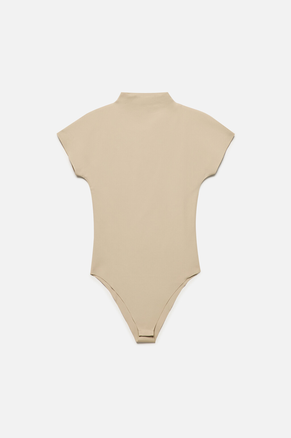 Блузка-боди облегающая с воротником-стойкой - цвет коричневый - 9