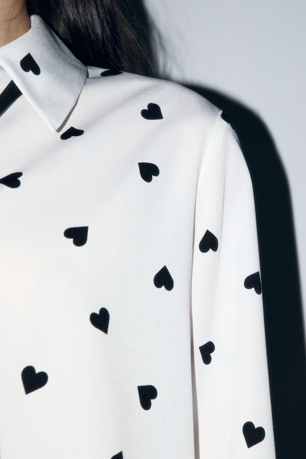 Блузка с длинными рукавами и галстуком - цвет белый - 7