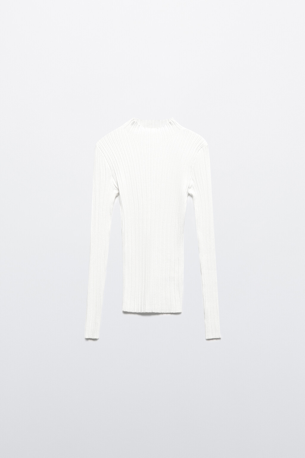 Водолазка вискозная с коротким воротником - цвет белый - 8