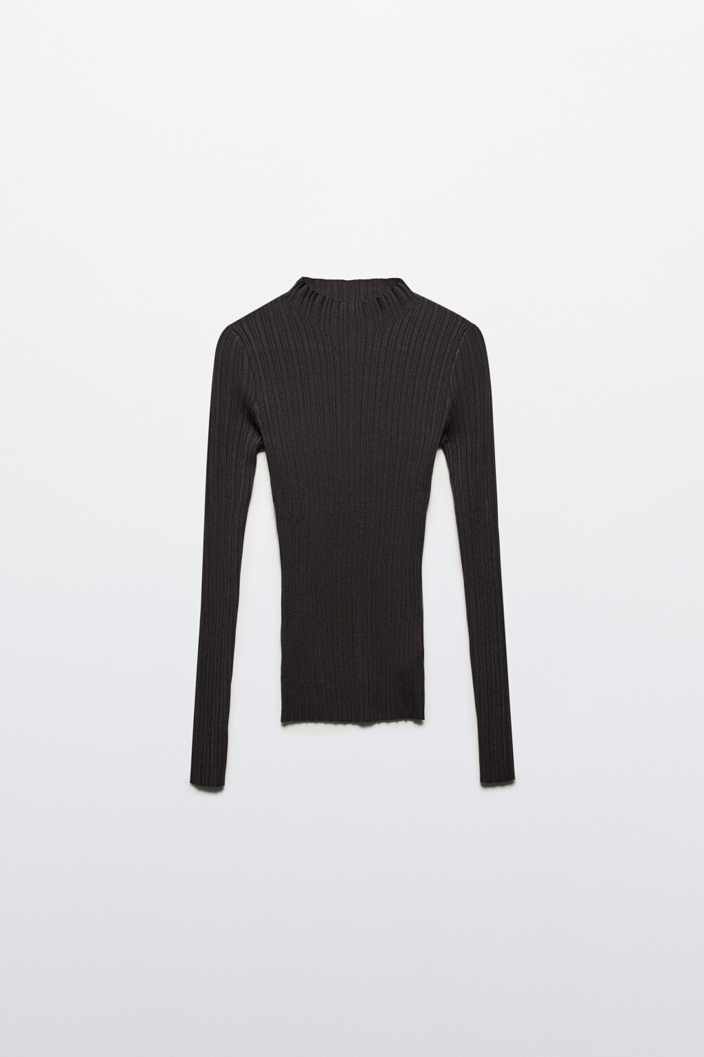 Водолазка вискозная с коротким воротником - цвет серый - 8