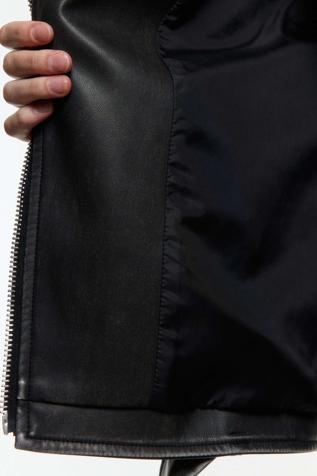 Куртка-косуха oversize с металлическим декором - цвет черный - 9