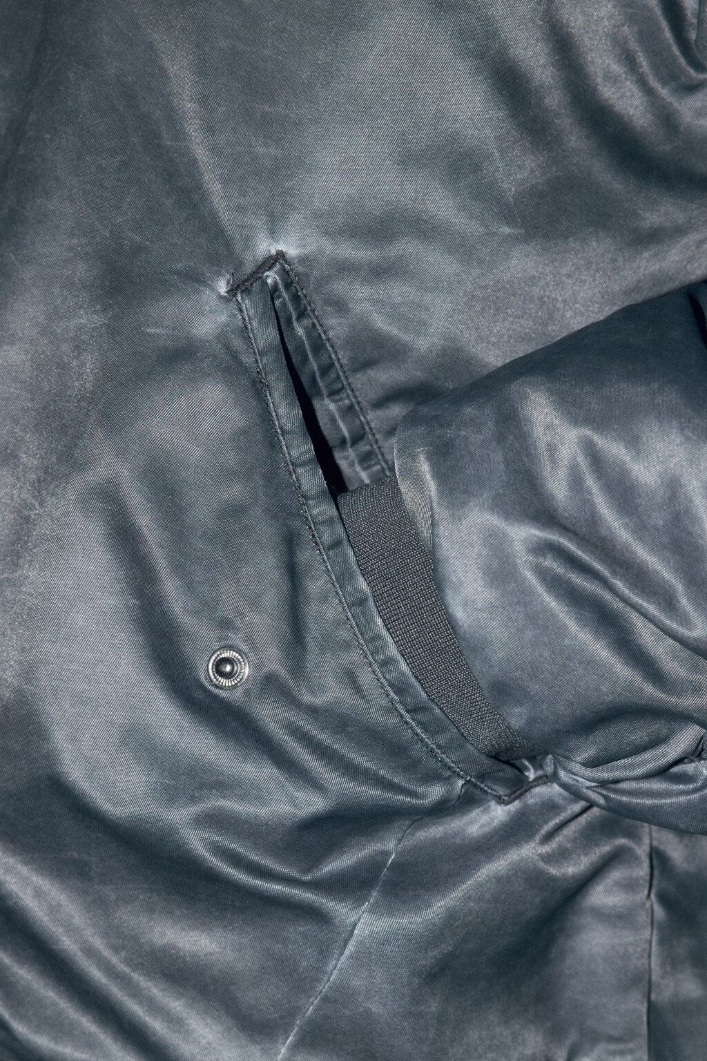 Куртка-бомбер утепленная с вареным эффектом - цвет серый - 8