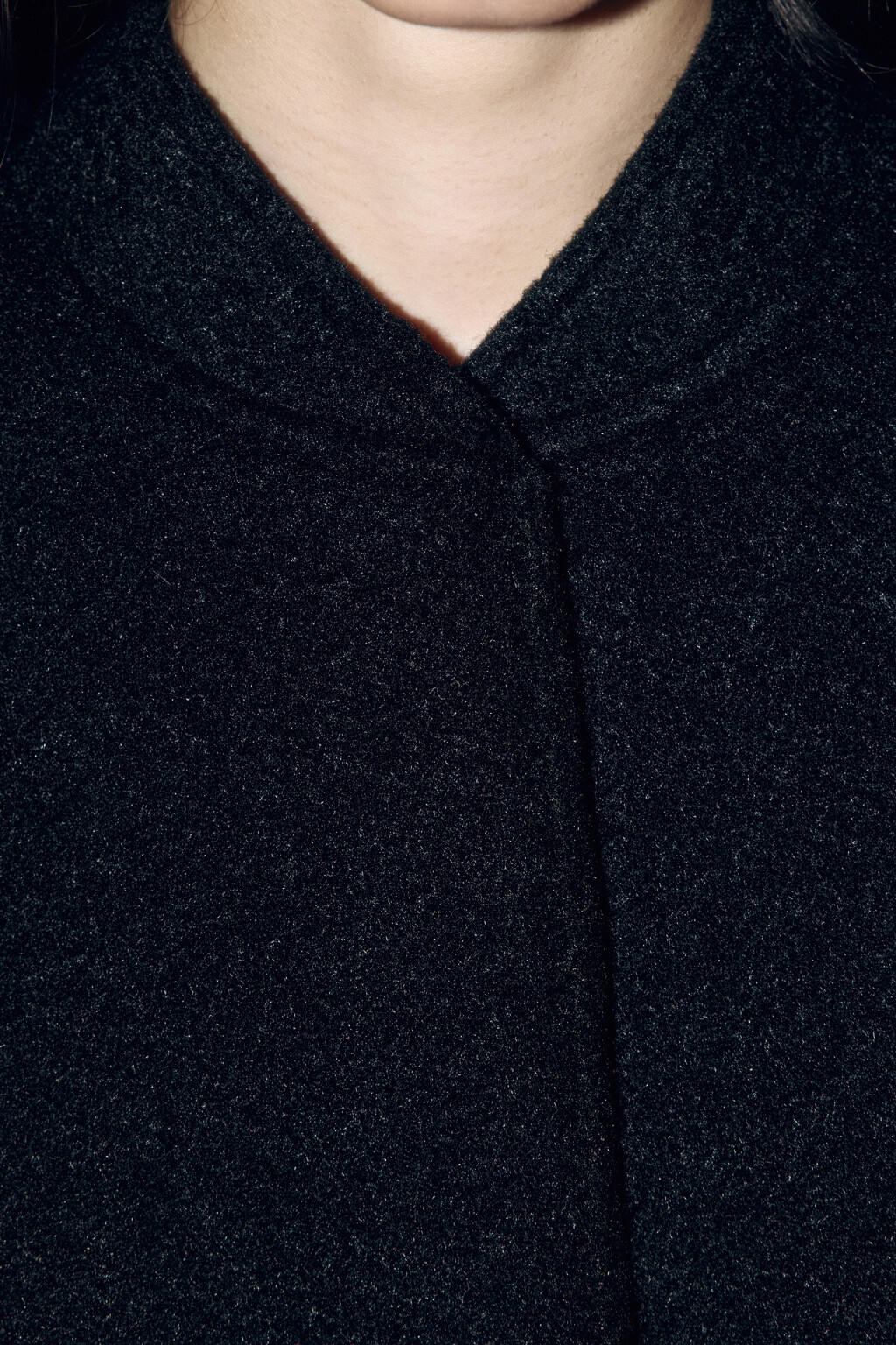 Куртка-бомбер oversize из ворсистой ткани - цвет черный - 6