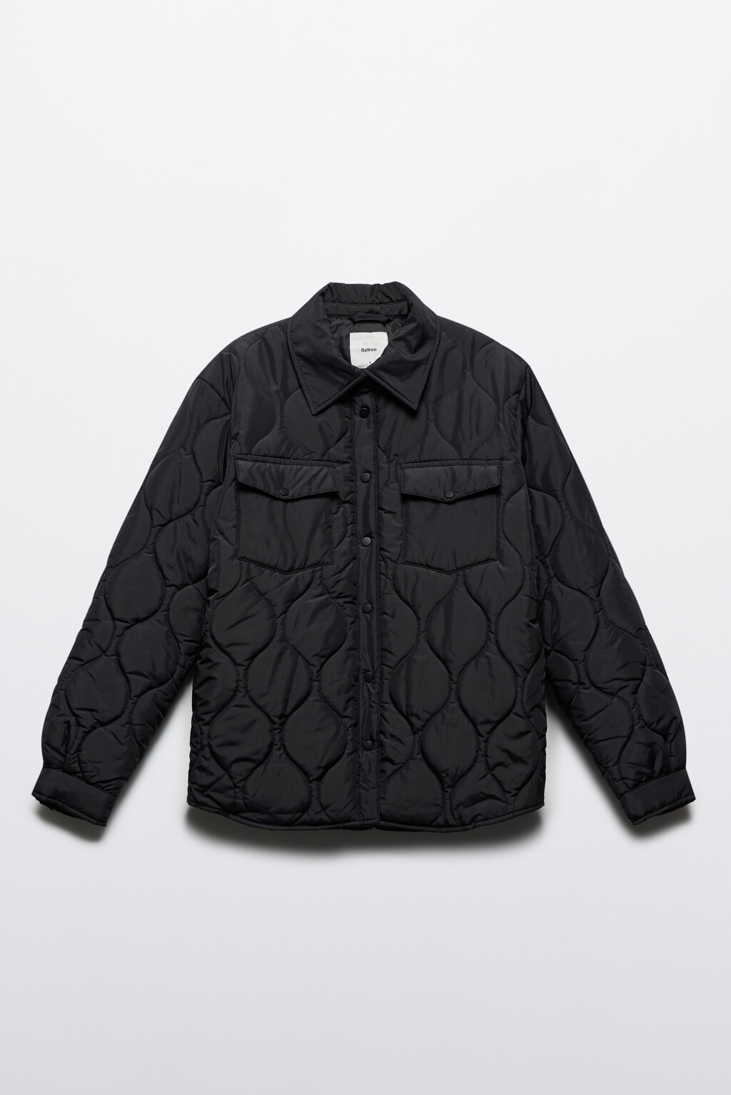 Куртка-рубашка стеганая ультралегкая - цвет черный - 9