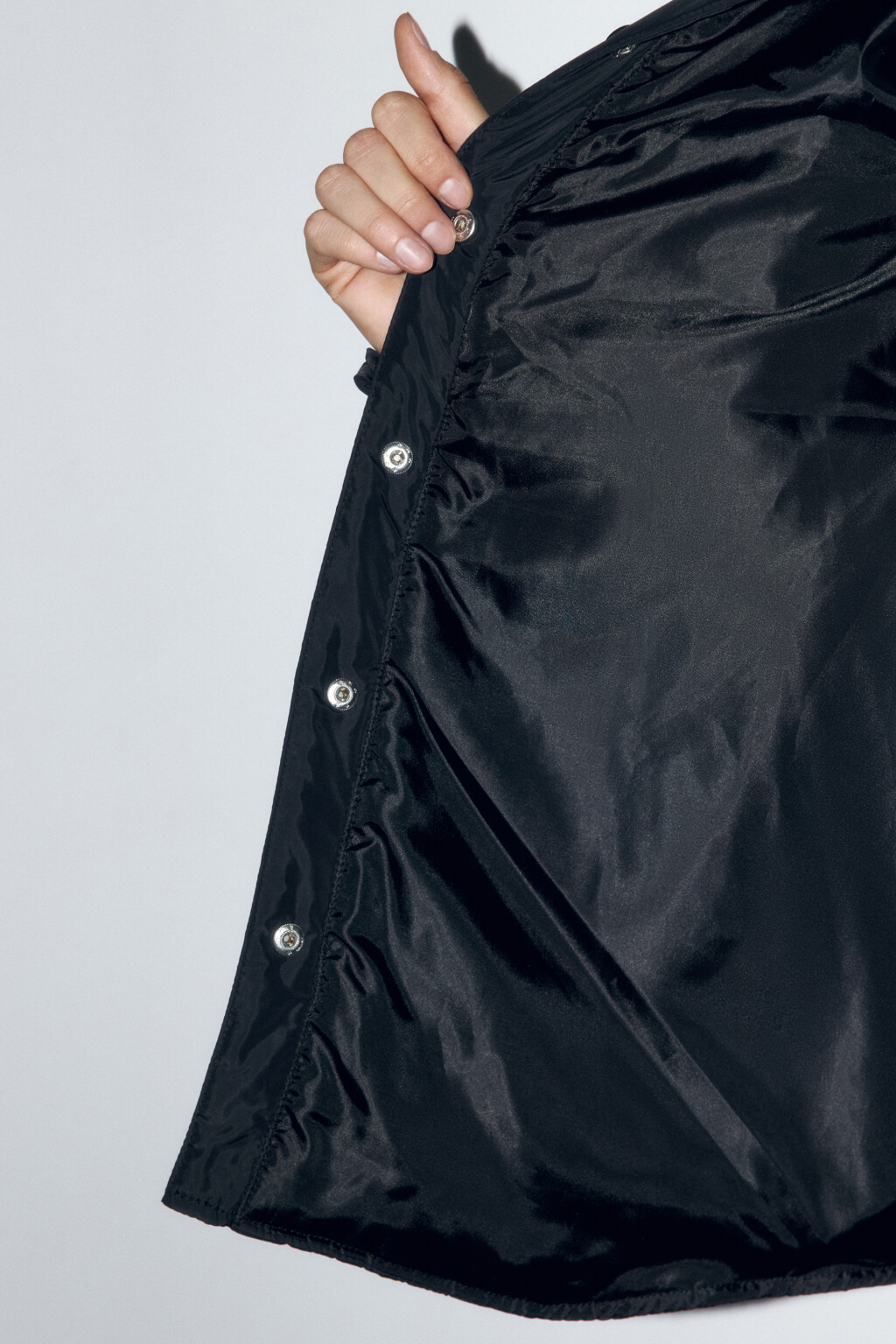 Куртка-рубашка стеганая ультралегкая - цвет черный - 8